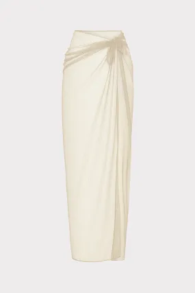 Quick Adjust Drawstring Buttery Soft Texture Metallic Mesh Sarong