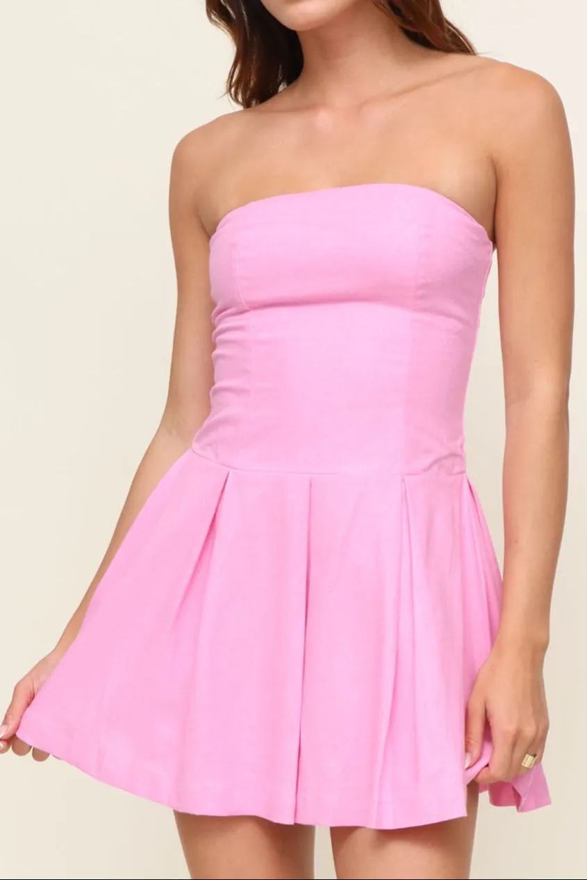 The Crystal Pleated Dress Travel piece