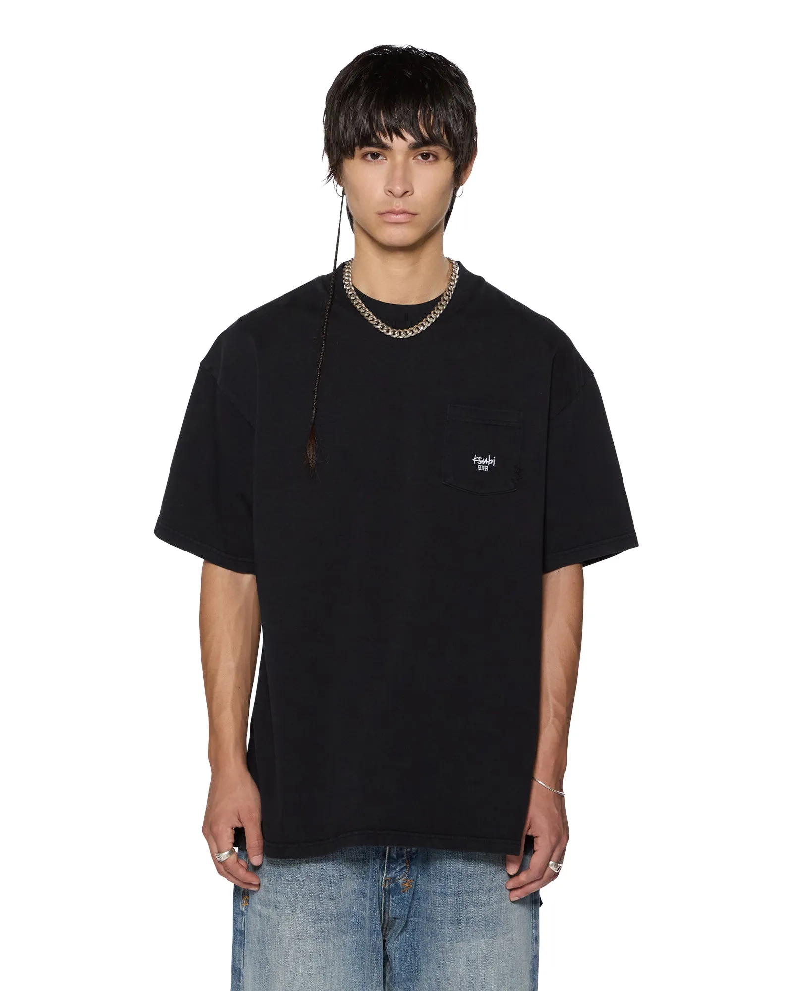 STAMP EKCESS POCKET SS TEE BLACK BreathableMeshLining