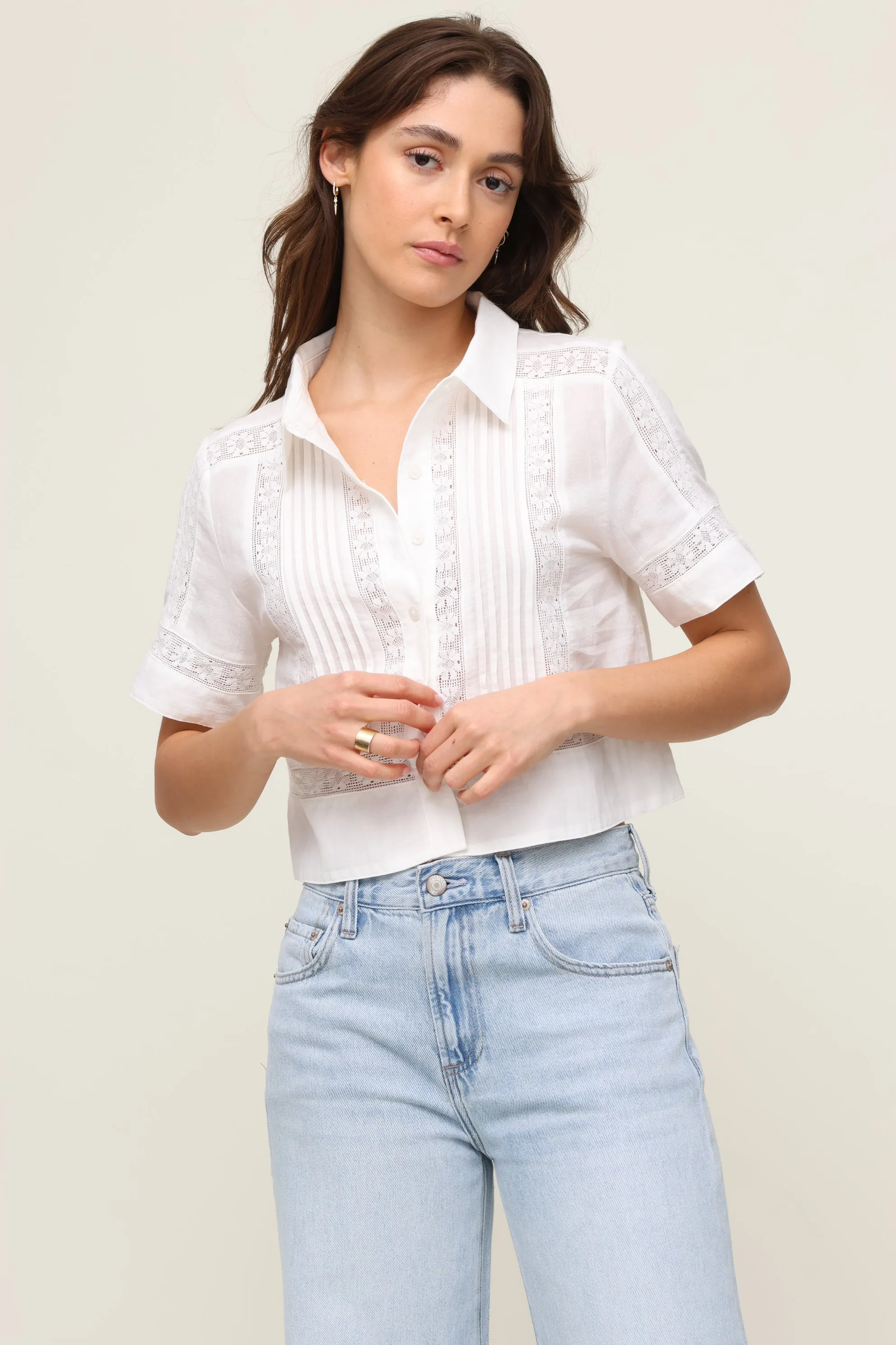 FlexibleKnit Layered Collar Design Suki Top