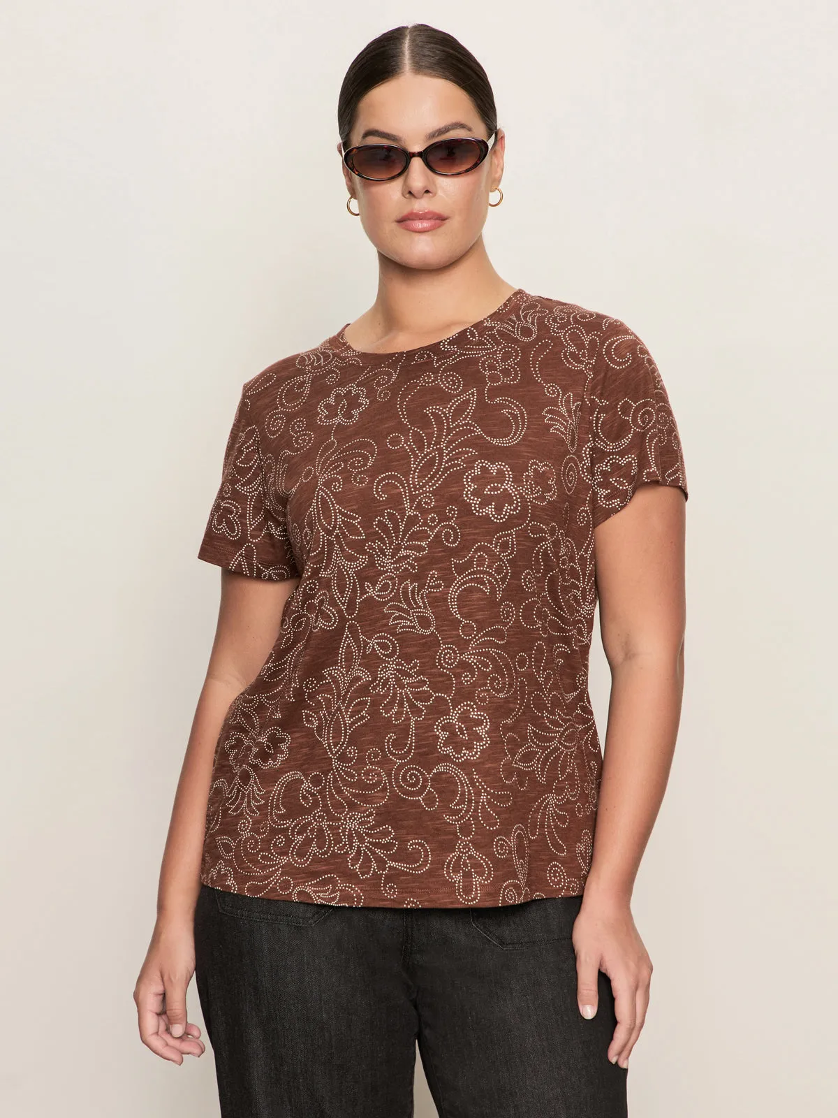 DurableCollarStays Stretchable Waistband The Perfect Tee Boheme Extended Sizing