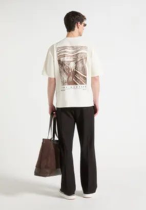 The Scream - T-Shirt - Cream Comfortable Fabric