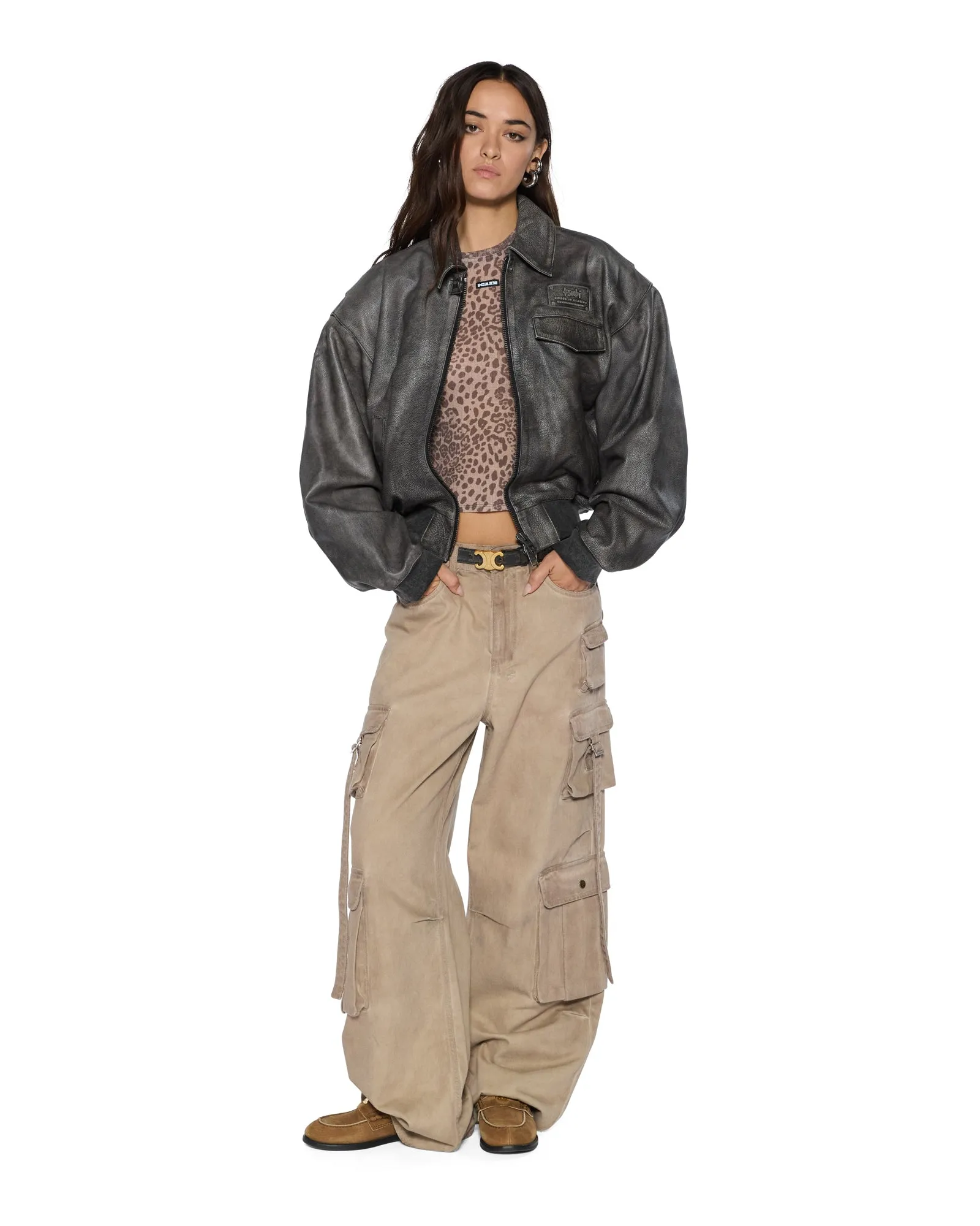 Weekend Style STAPLE SS TEE LEOPARD