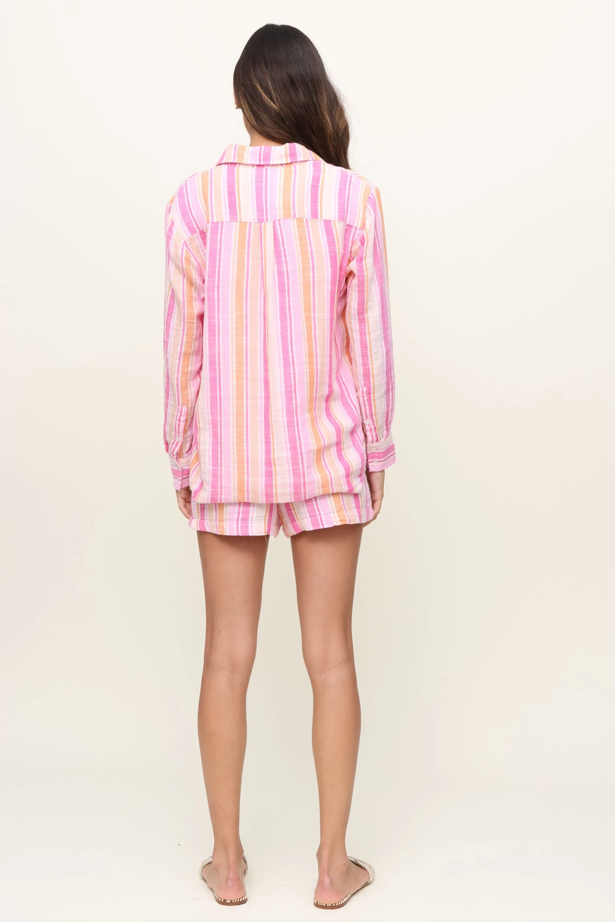 Saturdays Stripe Shirt Ergonomic Fit Design