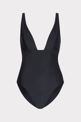 Solid One Piece Shimmer-Effect