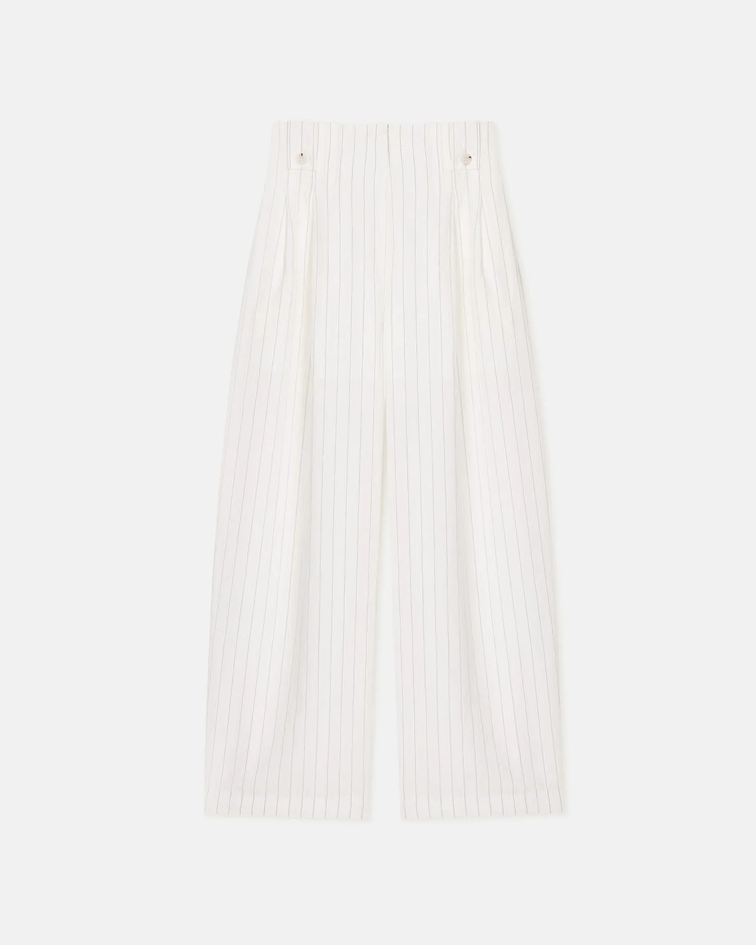 Easy Movement Quick Release Buckle Jenci - Pleated Wide-Leg Pants - White