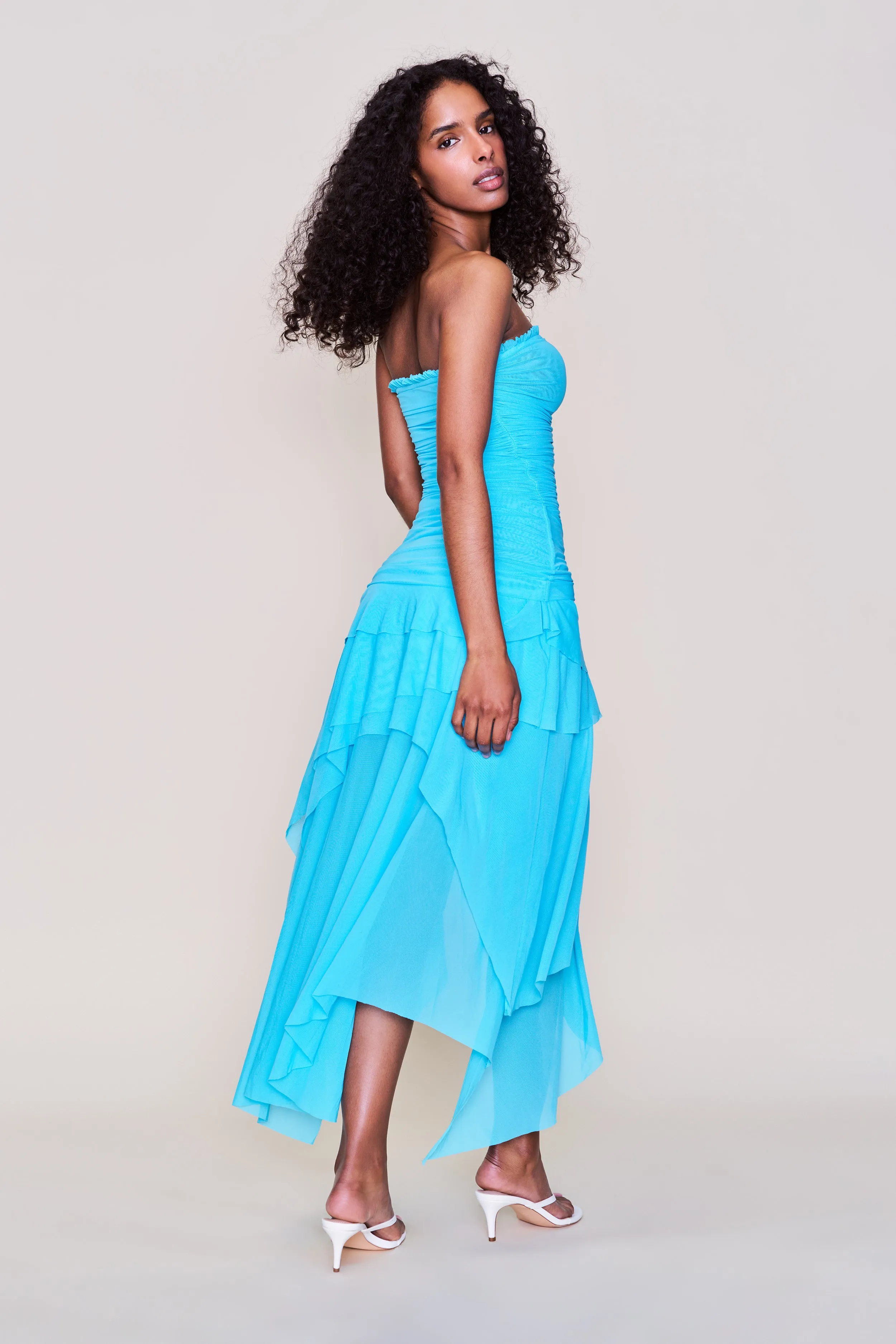 Feminine off-the-shoulder gown Lyla Twist Dress
