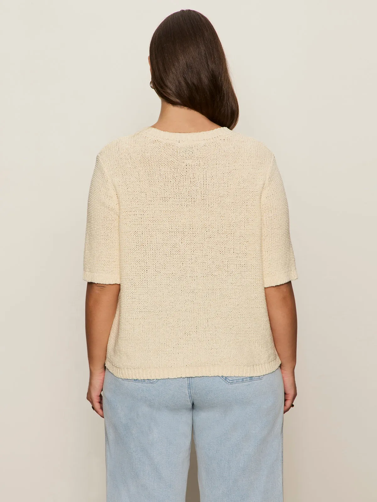 Tape Yarn Tee Macrame Extended Sizing MoistureControl