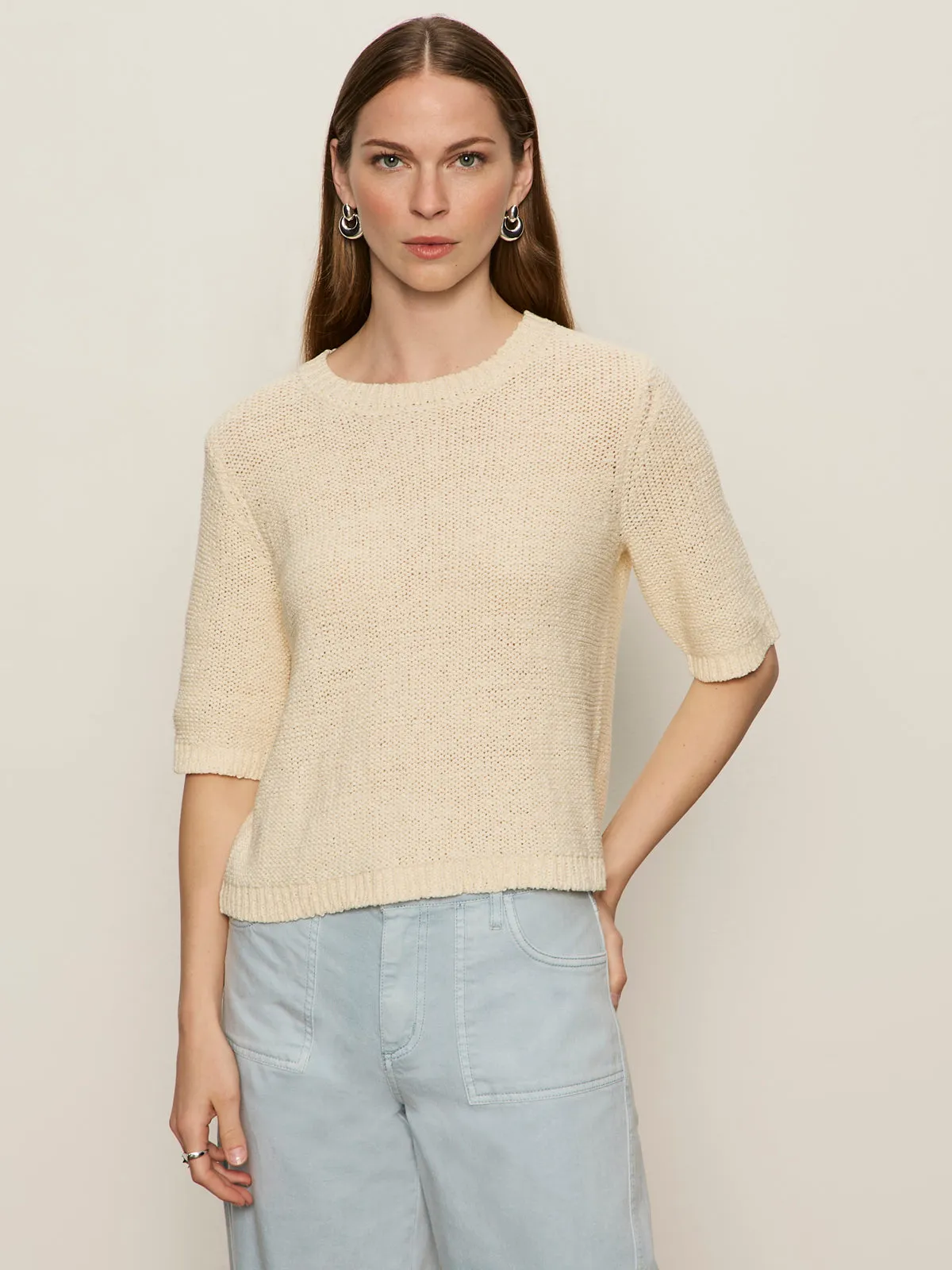 LightweightLayeredFabric UV Protective Layer Tape Yarn Tee Macrame