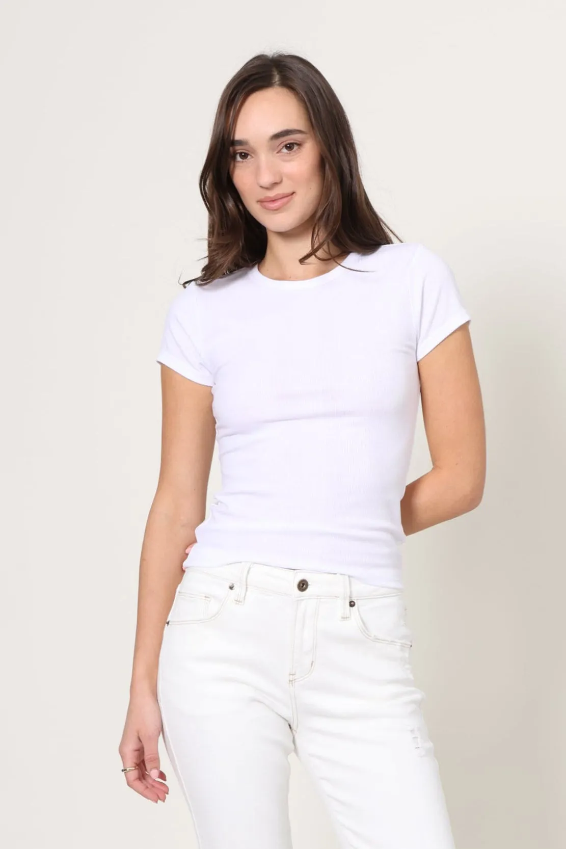 Chic Style MoistureWicking Technology Avery Fitted Short Sleeve Tee