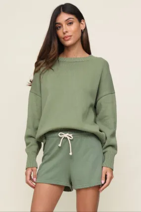 FoldableFeature Janet Cotton Crew Sweater