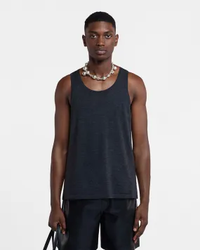Versatile Style ReinforcedEdges Asher - Merino Wool Tank Top - Charcoal