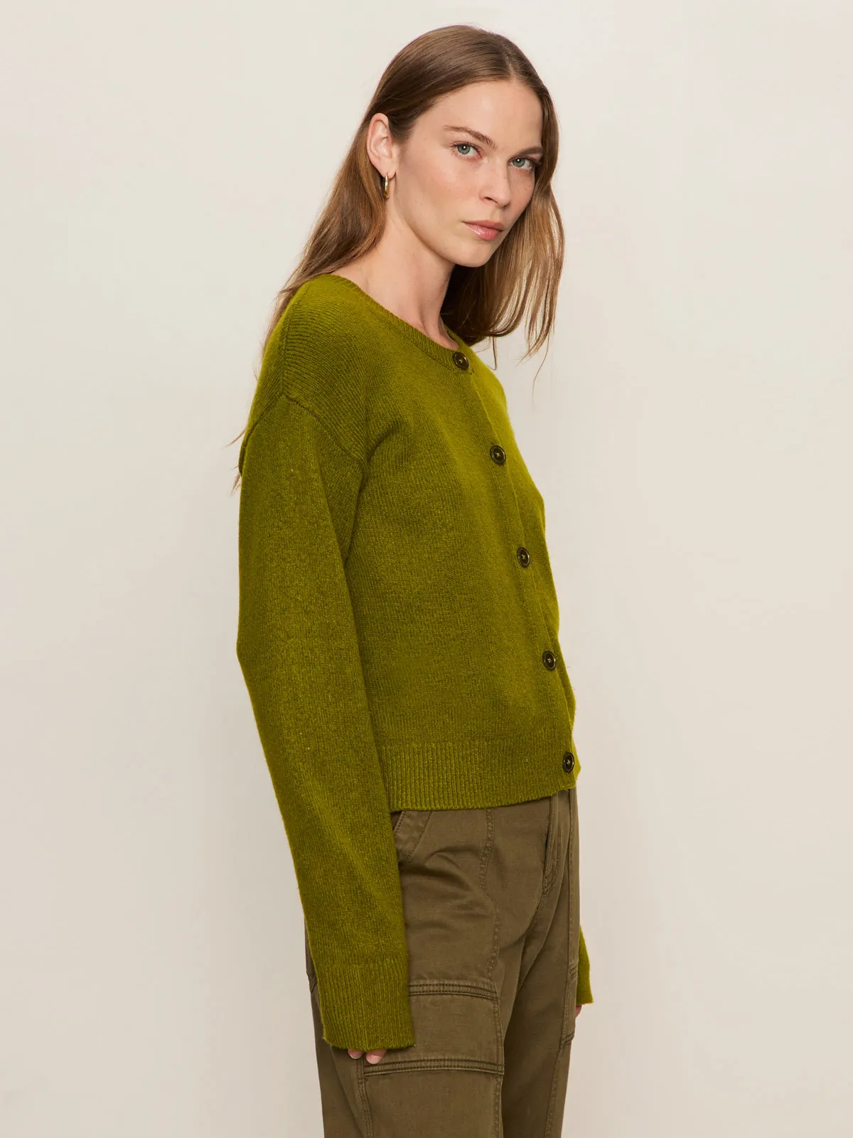 Seasonal Trend Swim Must-Have Cardi Martini Olive