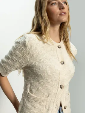 Wilderness window - shopping Textured Knitted Jacket Eco Natural