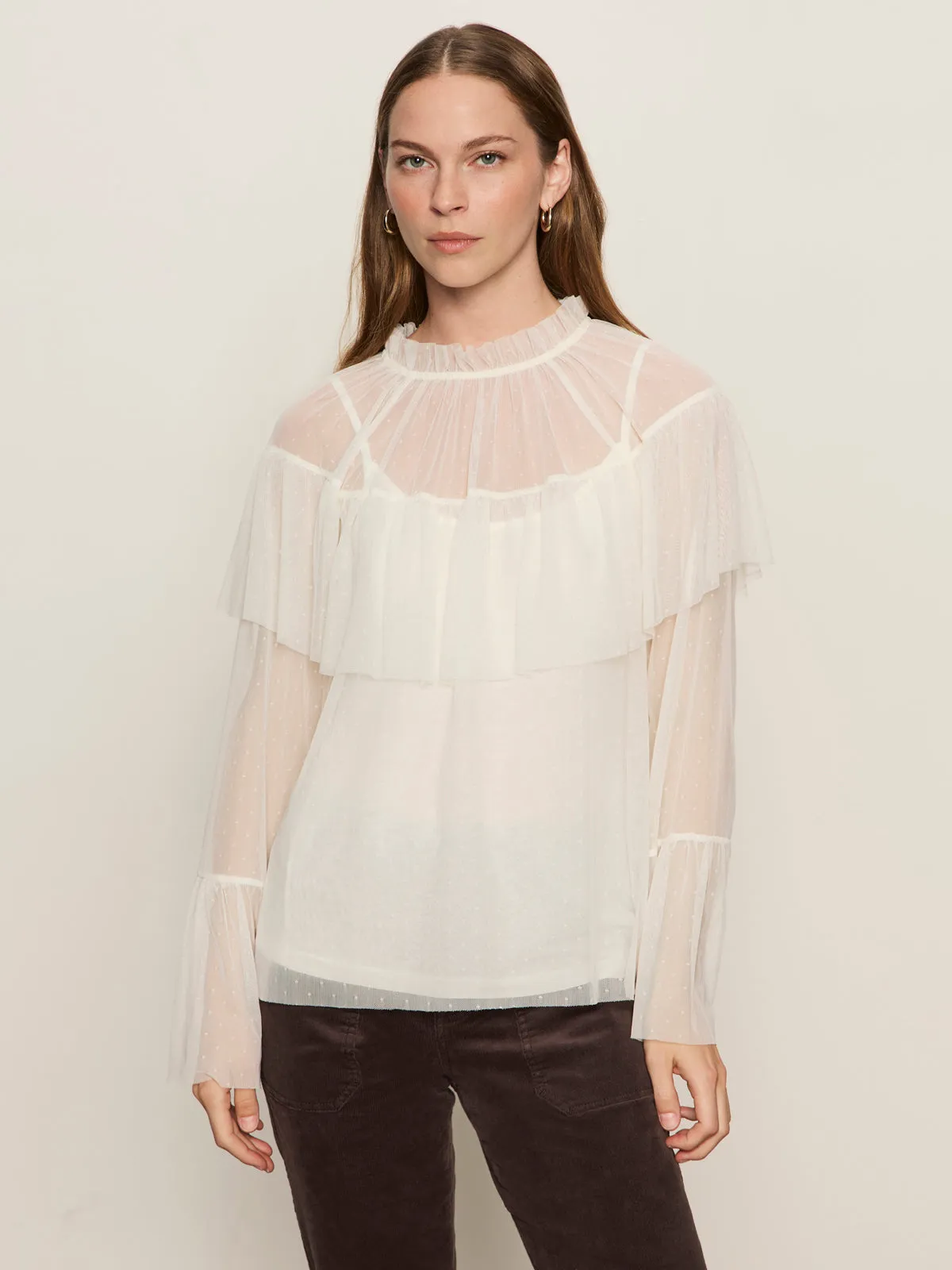 The Ethereal Blouse Chalk Seasonal Smart