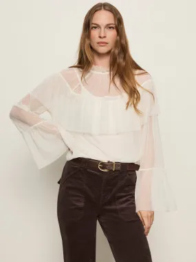 AntiStatic Properties The Ethereal Blouse Chalk