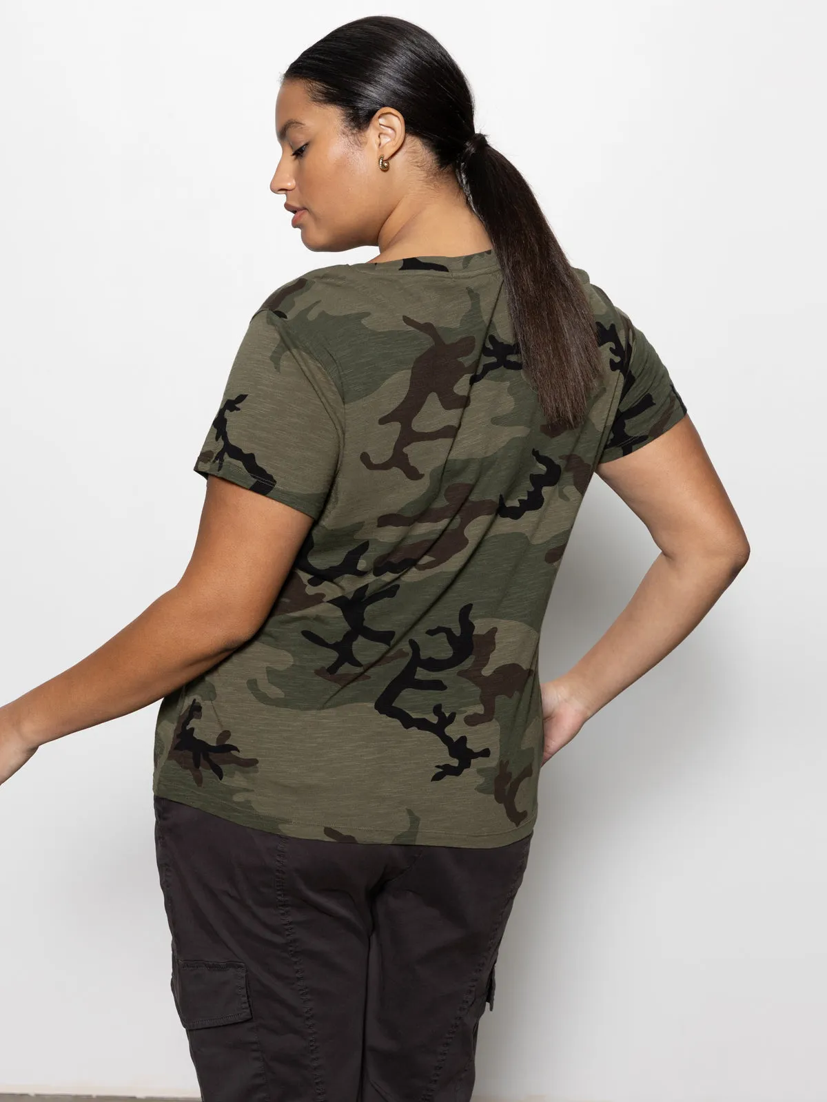 The Perfect Tee Hiker Camo Extended Sizing Light Style Outdoor Fashion