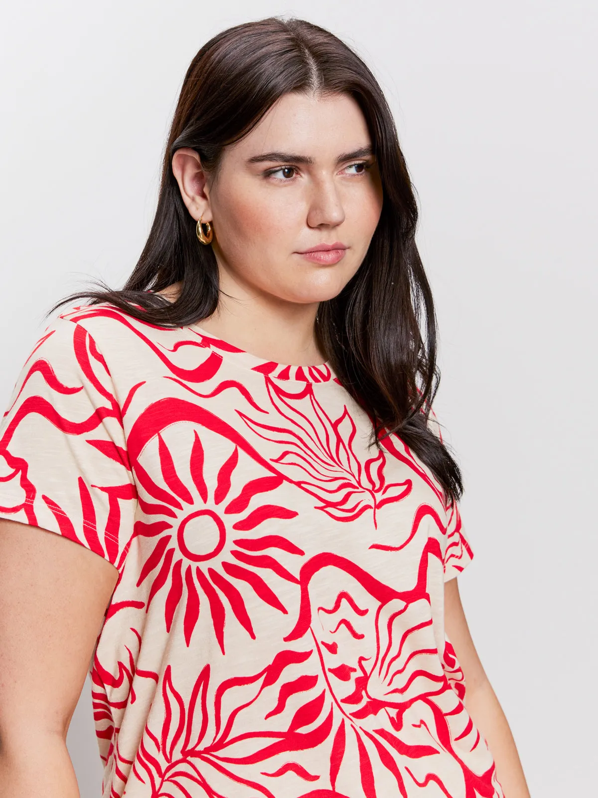 The Perfect Tee Sunny Riviera Extended Sizing Casual Day Wear Timeless Appeal