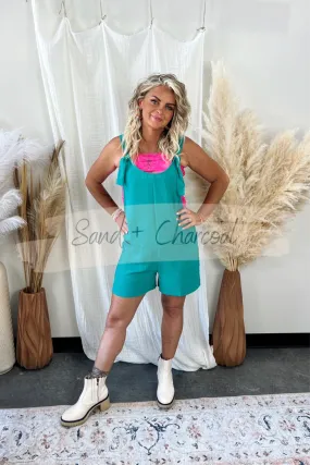 All weather Form Fitting Thaya Tie Strap Romper - FINAL SALE