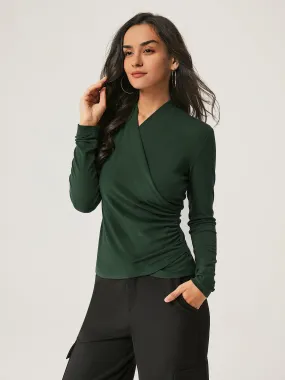 ContrastTipping Multipurpose Layering Piece Thermal Surplice Long Sleeve Top
