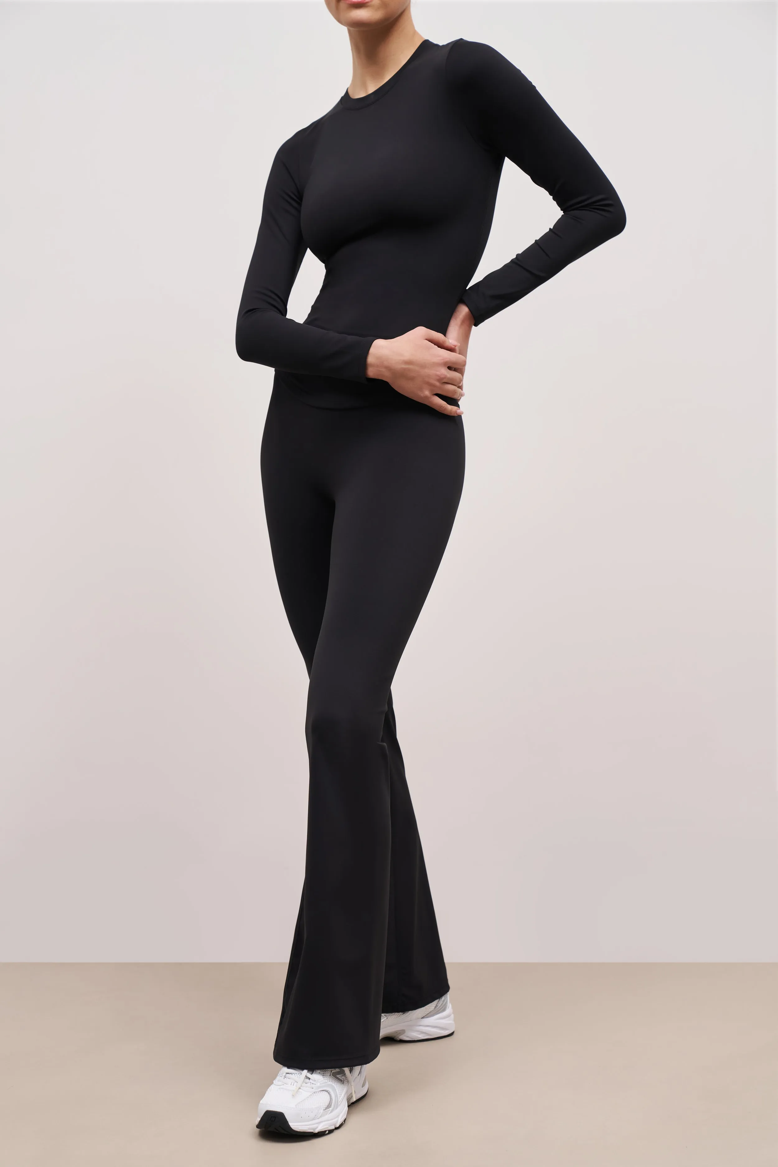 Base Sculpting Flared Leggings - Black product festival wear fun