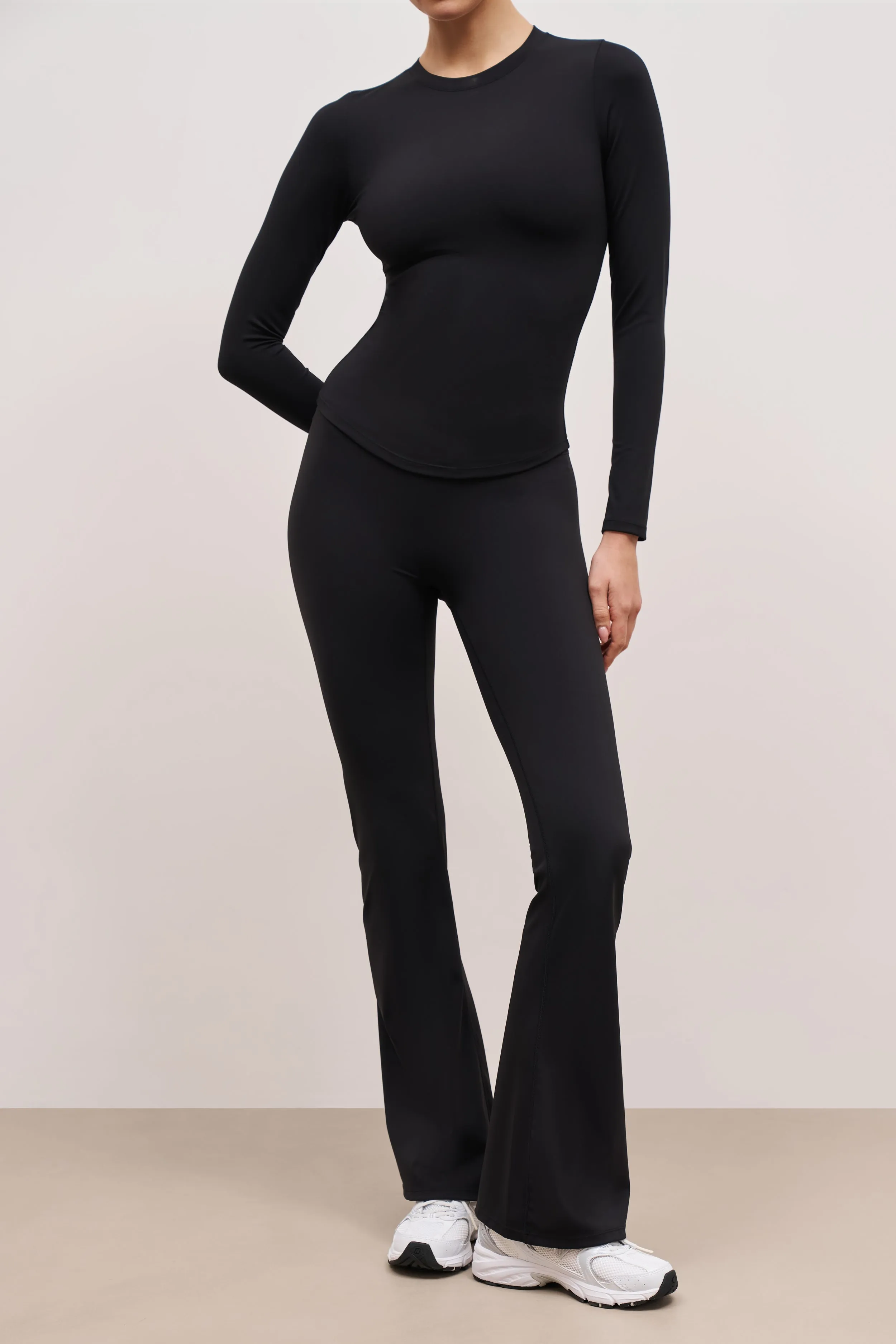 Base Sculpting Flared Leggings - Black LongLastingDurability Professional Wear