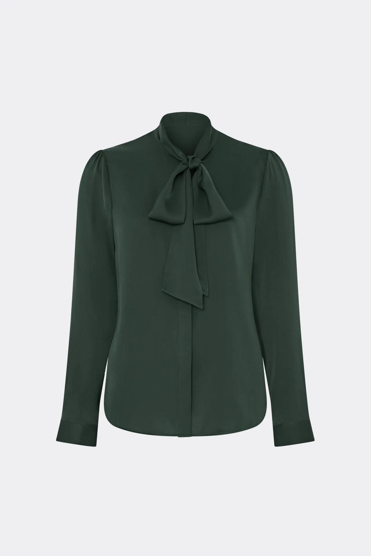 Tie Neck Silk Blouse Everyday Comfort Wrinkle resistant fabric