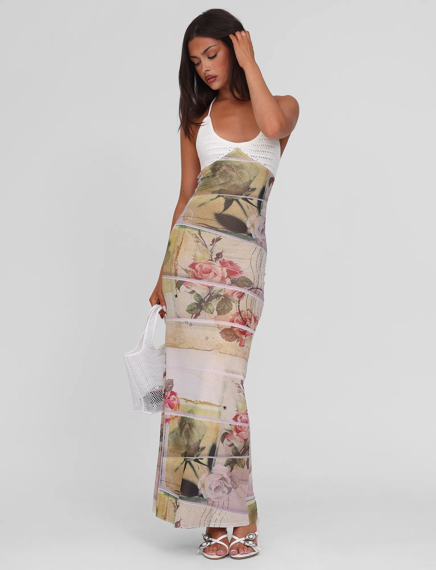 Compact Fit UV-Resistant TILLEY MAXI DRESS - ROSE POSTCARD