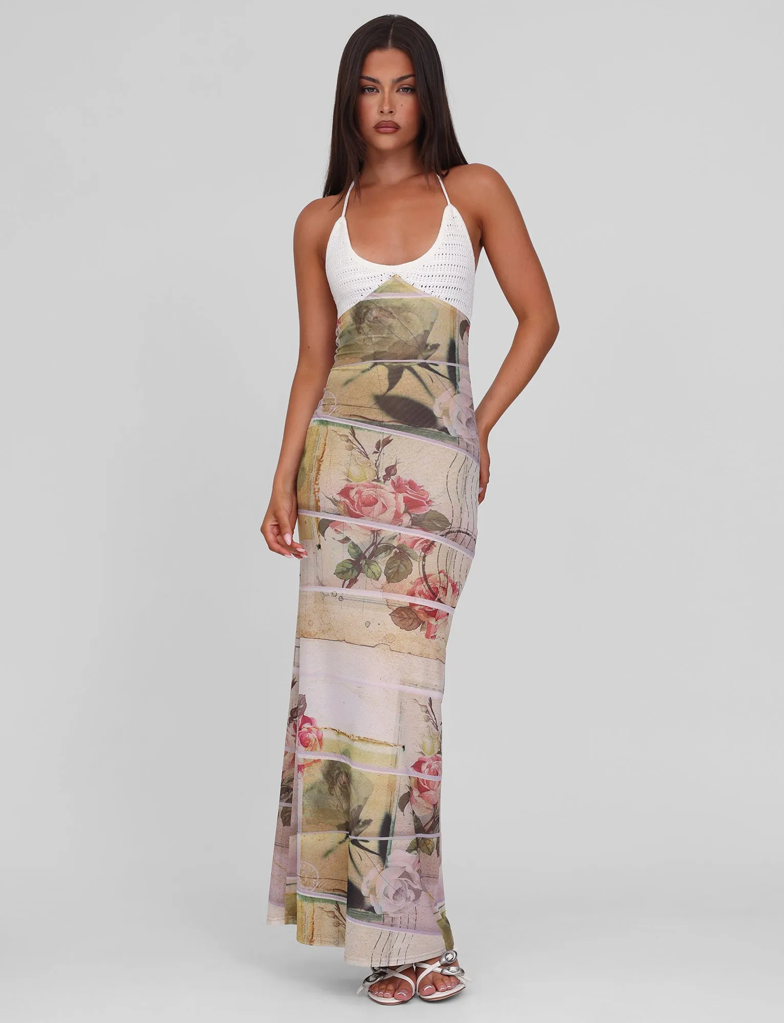Style Vibes TILLEY MAXI DRESS - ROSE POSTCARD