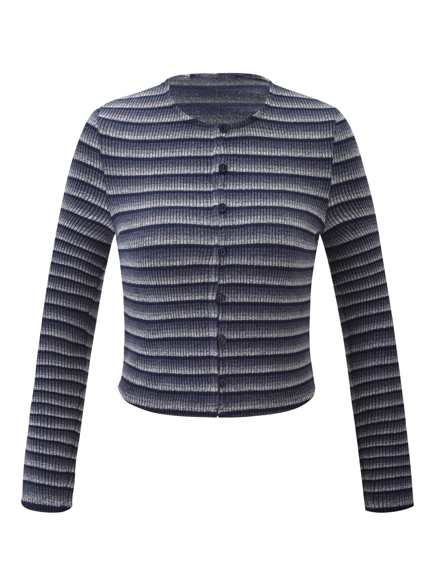 TIMARA CARDIGAN - NAVY STRIPE Eco Friendly Blend