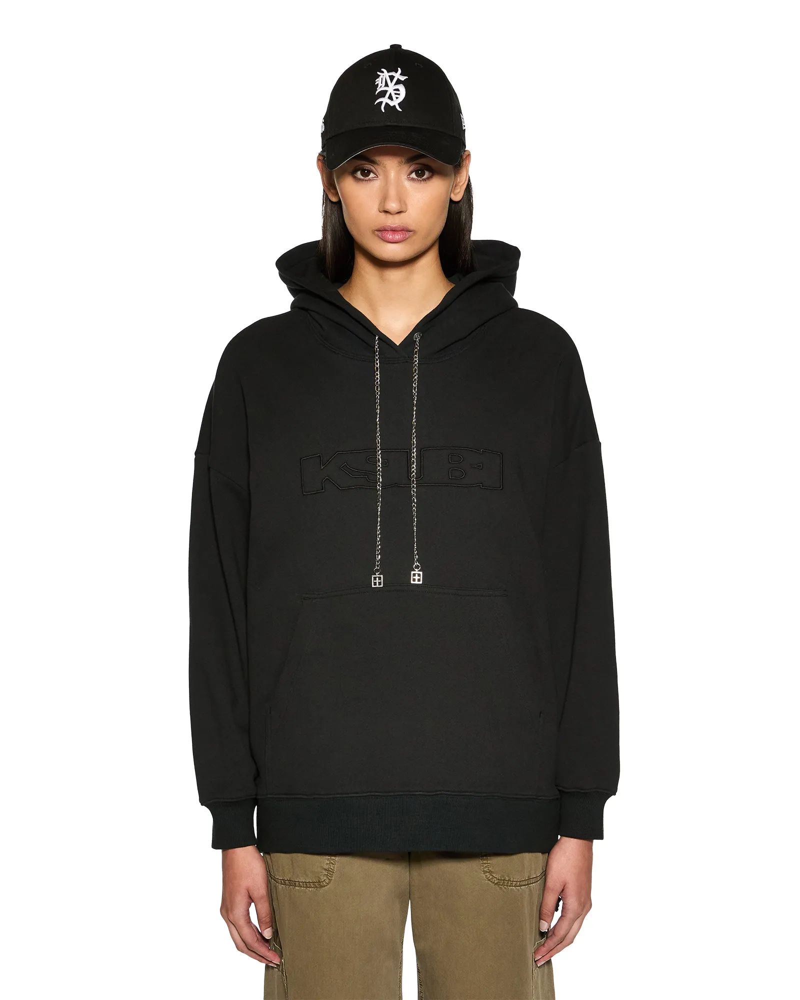 Soft Knitwear UNCHAINED OH G HOODIE BLACK
