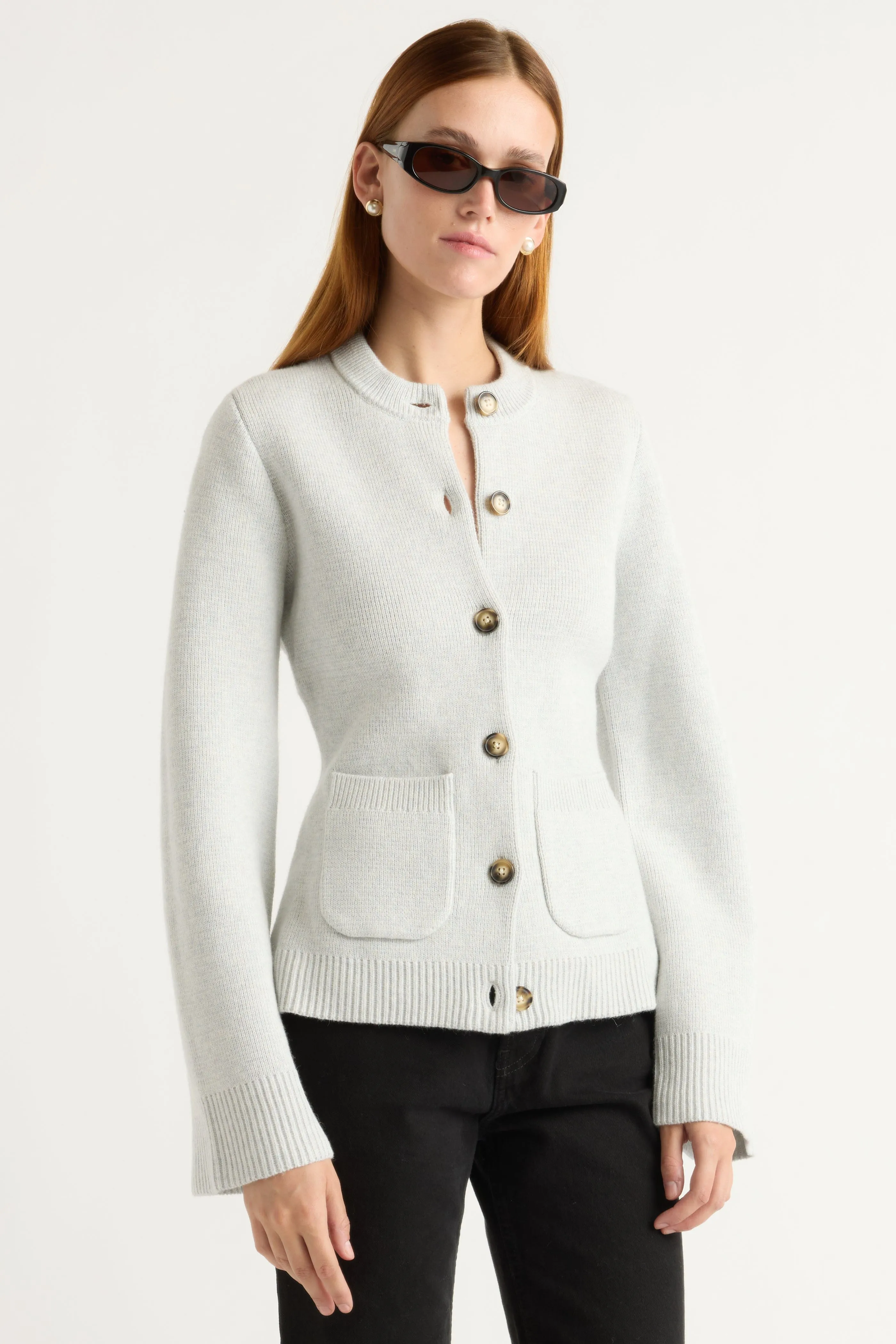 Snuggly Fit Eames Organic Cotton-Wool Cardigan