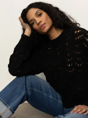 Boheme Popover Black Layered Sleeve Sporty Design