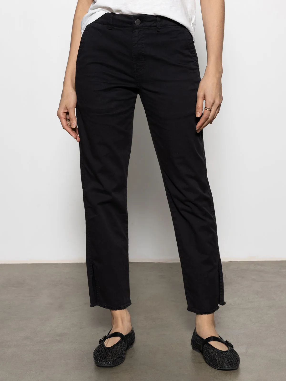 Anti Pilling Material Trade Maker Standard Rise Pant Black