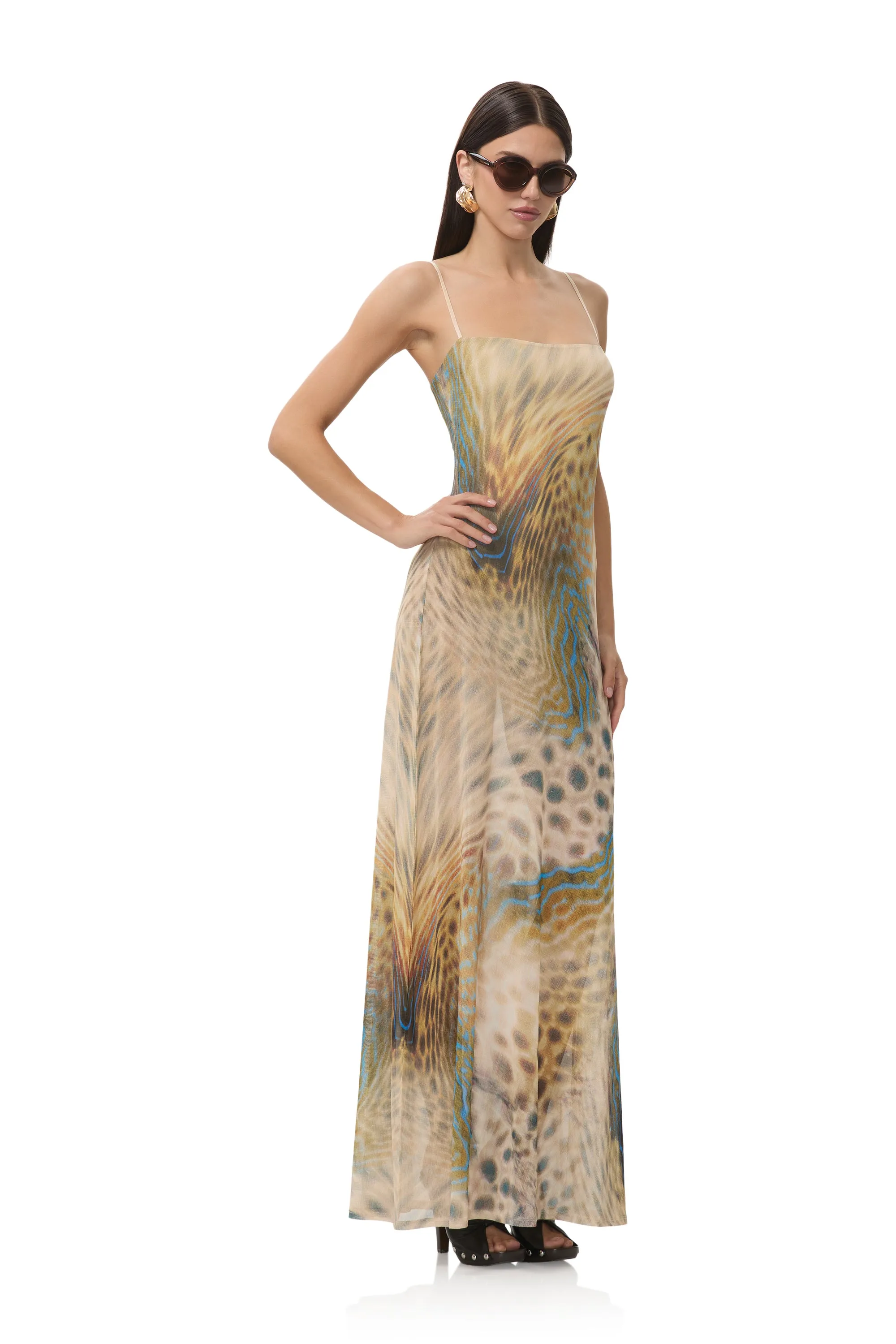 Shae Dress - Fish Scale Swirl Fashionable Design Luxe Comfort