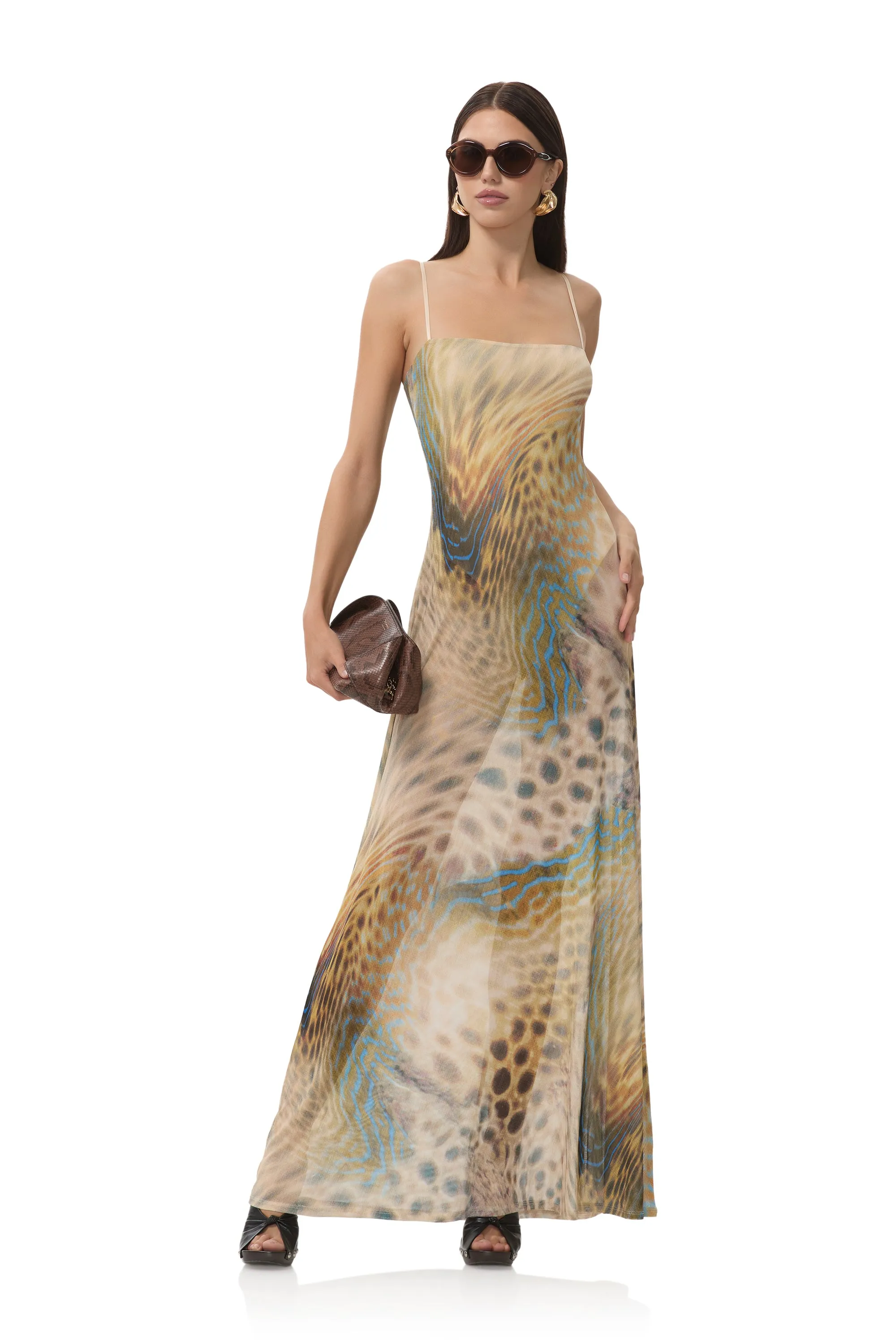Lightweight and Breezy and Effortless fit dress. Shae Dress - Fish Scale Swirl