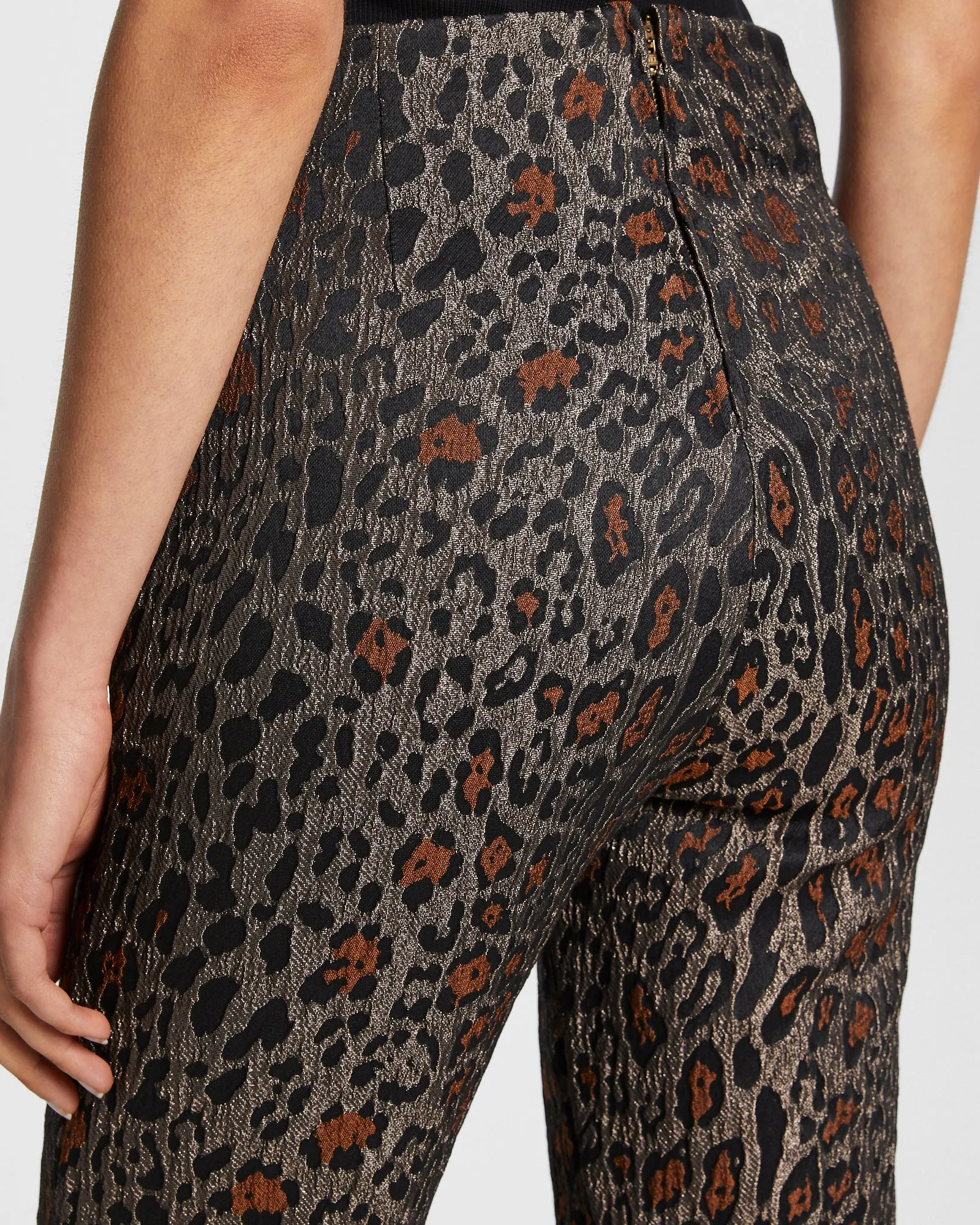 THREE AM PANT LEOPARD Durable Hemming UVProtectionCoating