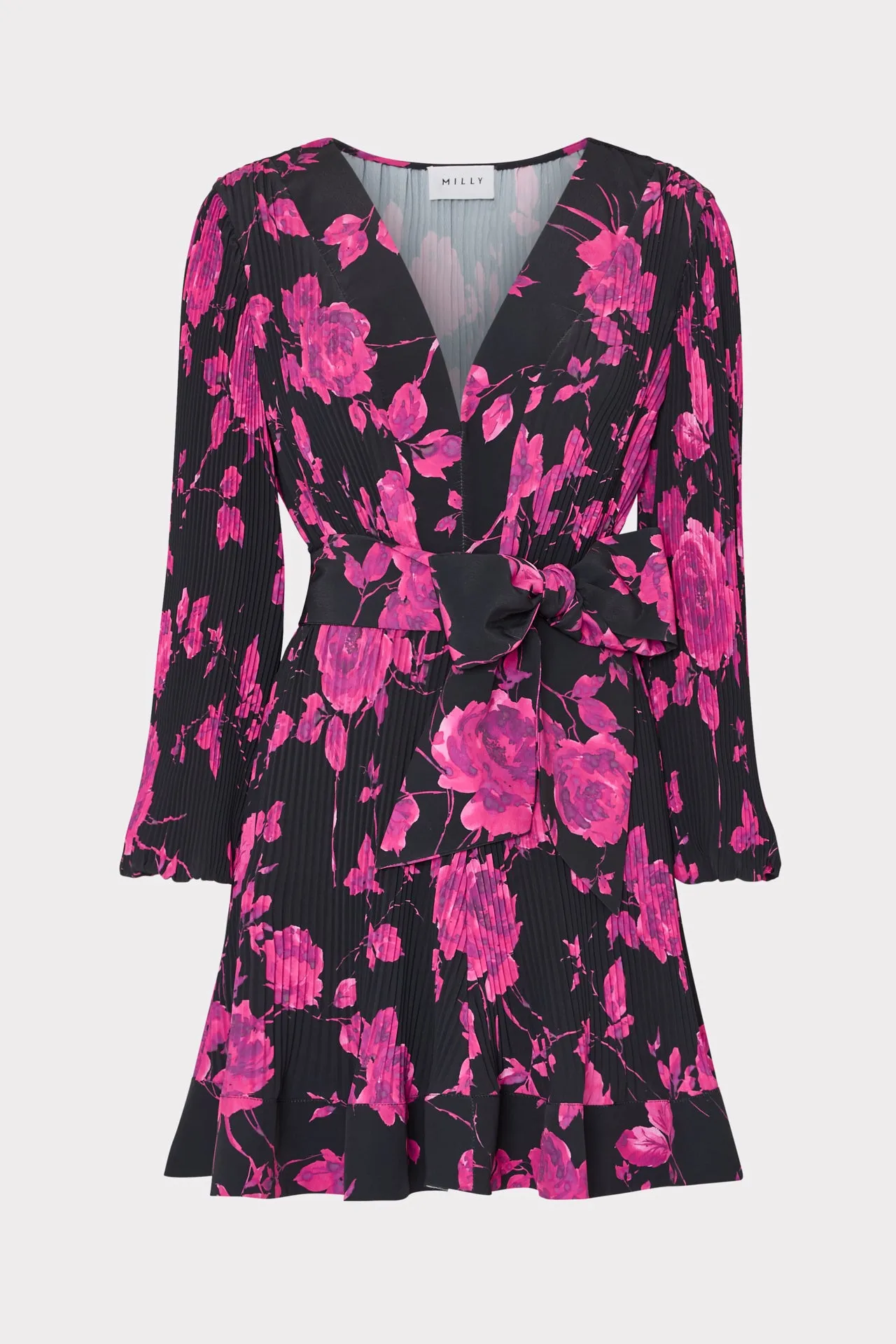 All Gender Fit Liv Amarilla Rose Pleated Dress