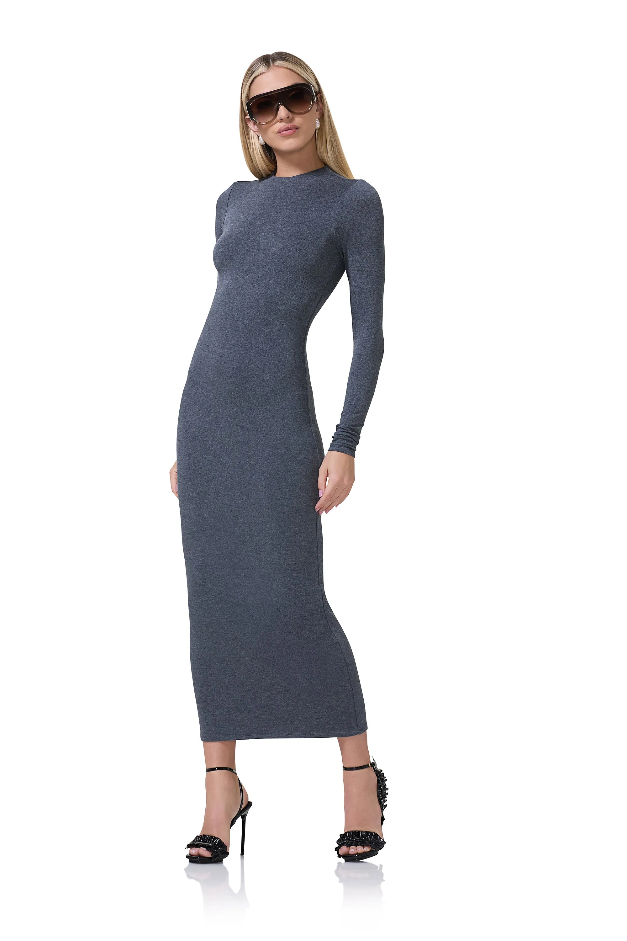 Subtle Edge Juniper Dress - Heather Charcoal