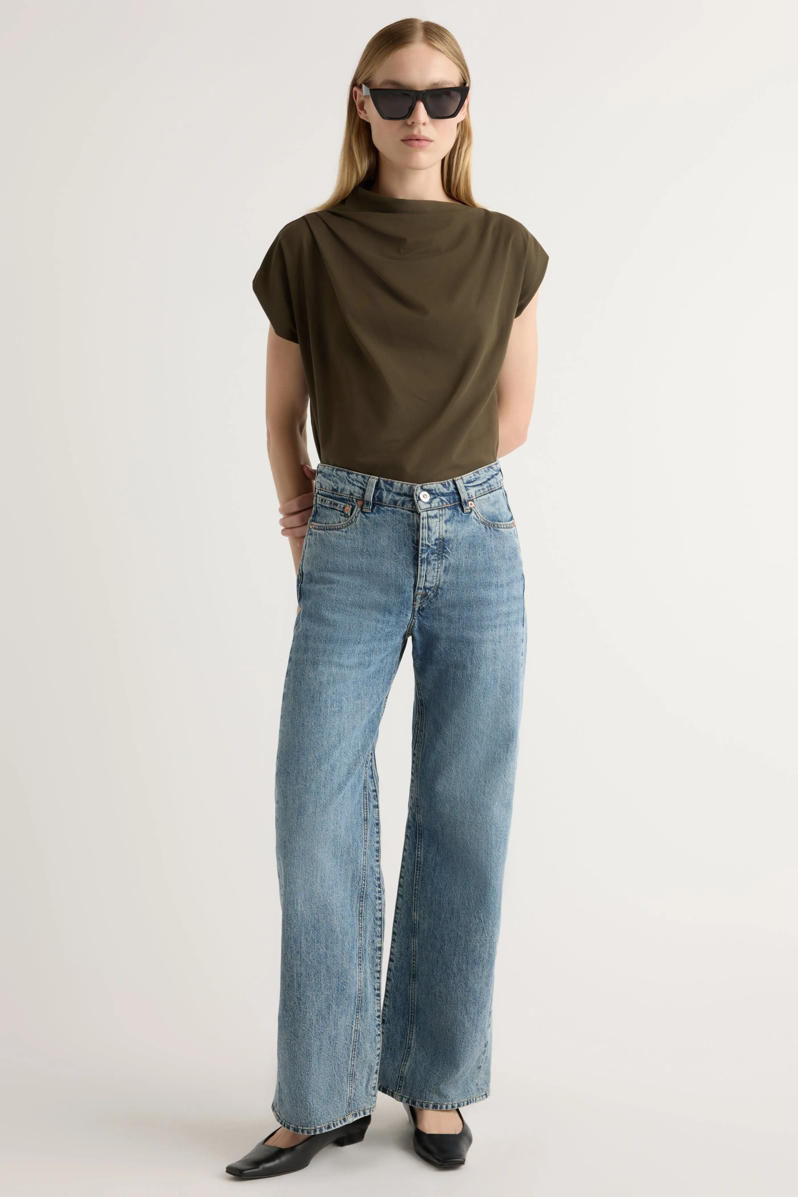 Kenny Asymmetric-Neck Tee WindproofBarrierTechnology