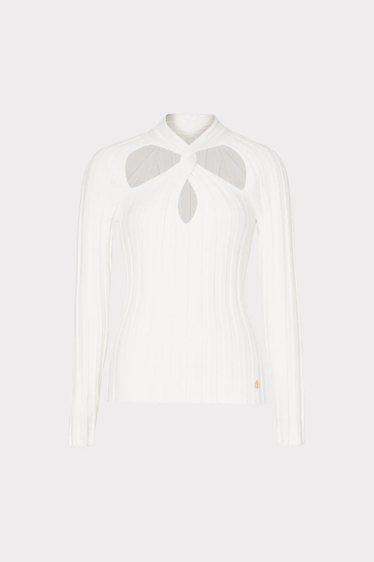 Comfortable Cotton HighStretchElastic Twist Front Raglan Sleeve Top