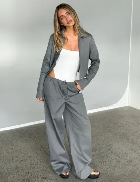 StretchFabric TYSHA PANT - CHARCOAL