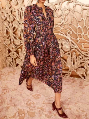 Ulla Johnson Aurelie Dress in Rosefinch Smart Edge London Cool