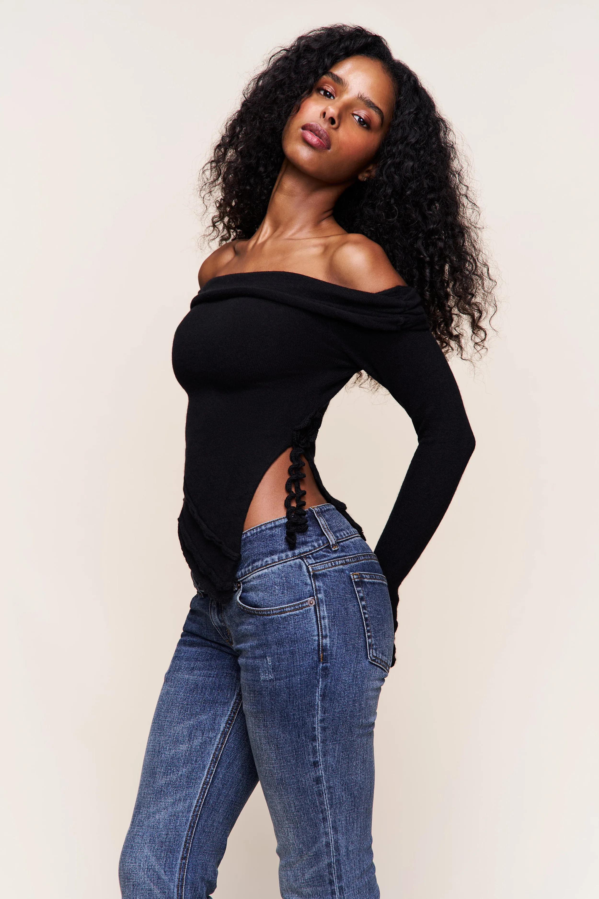 Soler Fold Over Knit Top Stylish Tank Fade Resistant Treatment