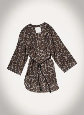 baseball uniform Vacation Outfit Nani - Printed Cotton Voile Top - Crayon Ocelot