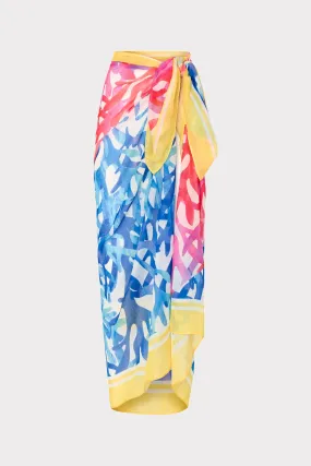 Under The Sea Sarong Tropical Prints Bold colors