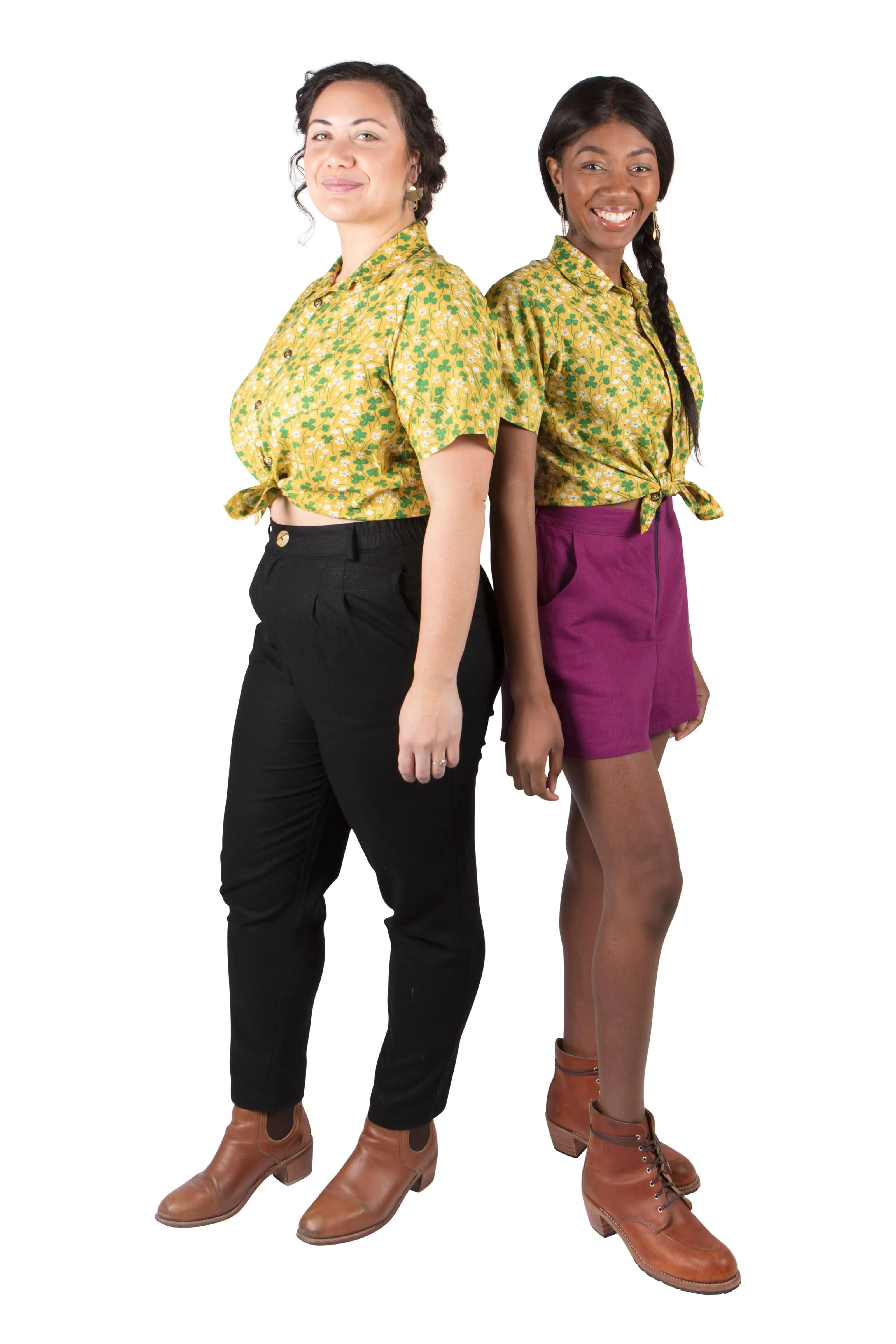 Colorfast Dye Method Unisex Button Up in Lemon Wood Sorrel