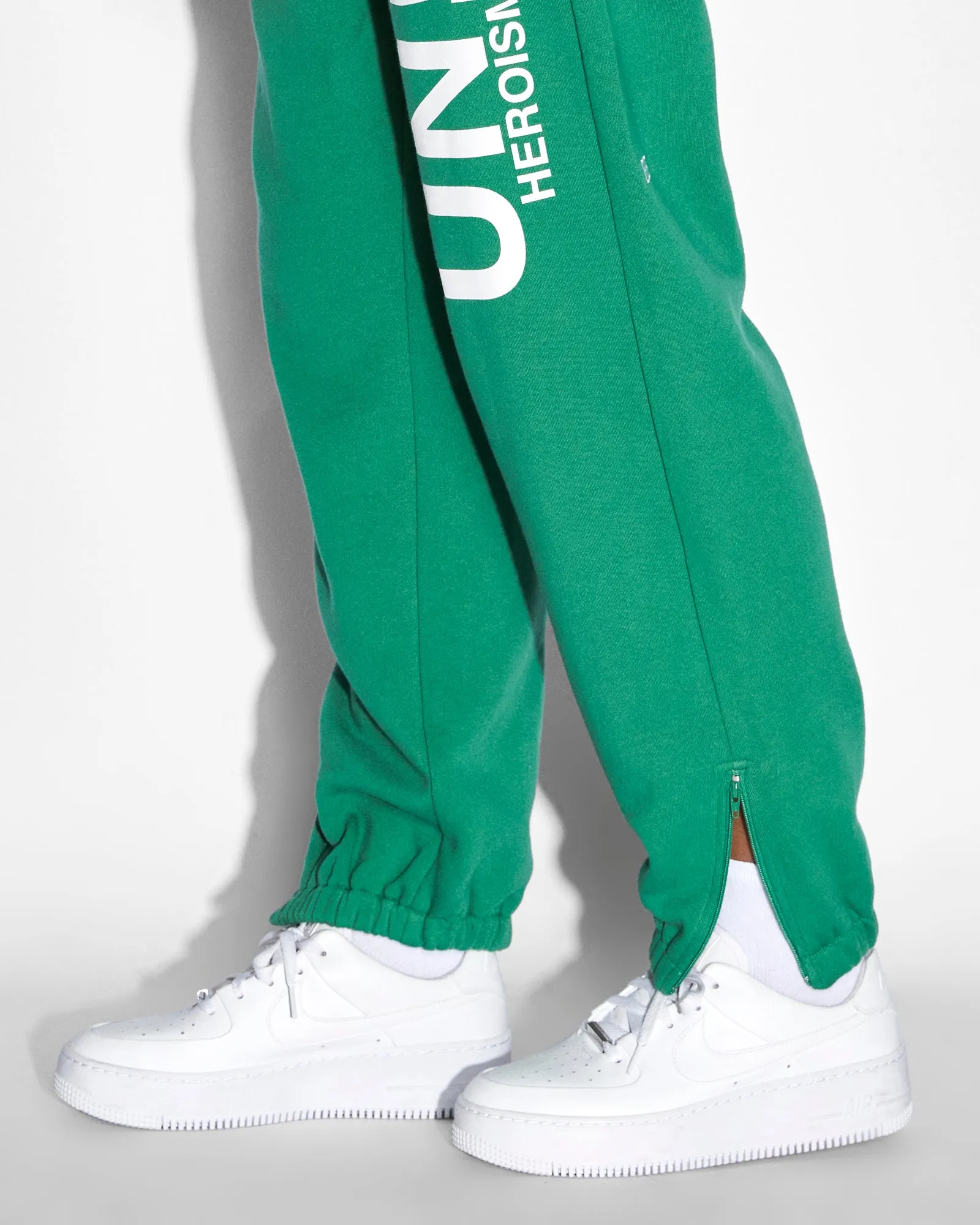 UNITY ZIP TRAX GREEN Soft Knit Knit Fashion