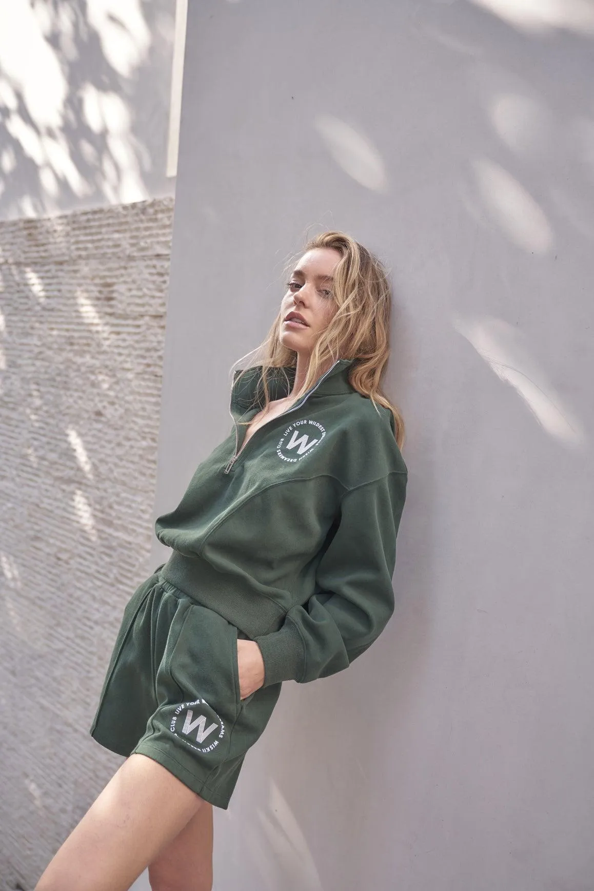 Breathable Cotton Weekend Casual Leisure Half-zip Sweatshirt