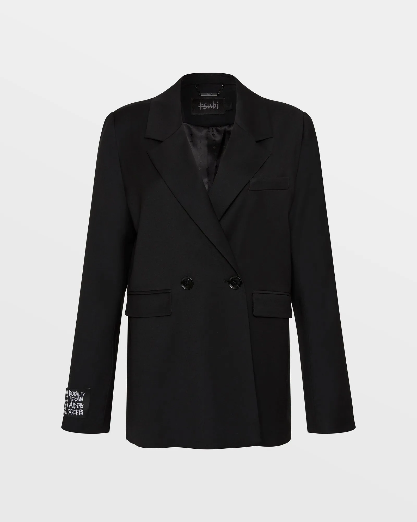 BOND BLAZER BLACK Smooth Feel Convertible Collar Style